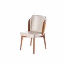 Cadeira com Pé de Madeira - Cristal