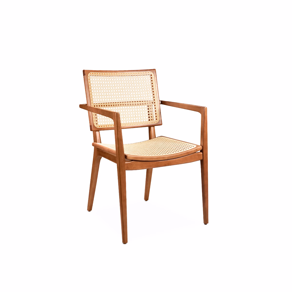 Cadeira Siena com Palha Indiana e Braço