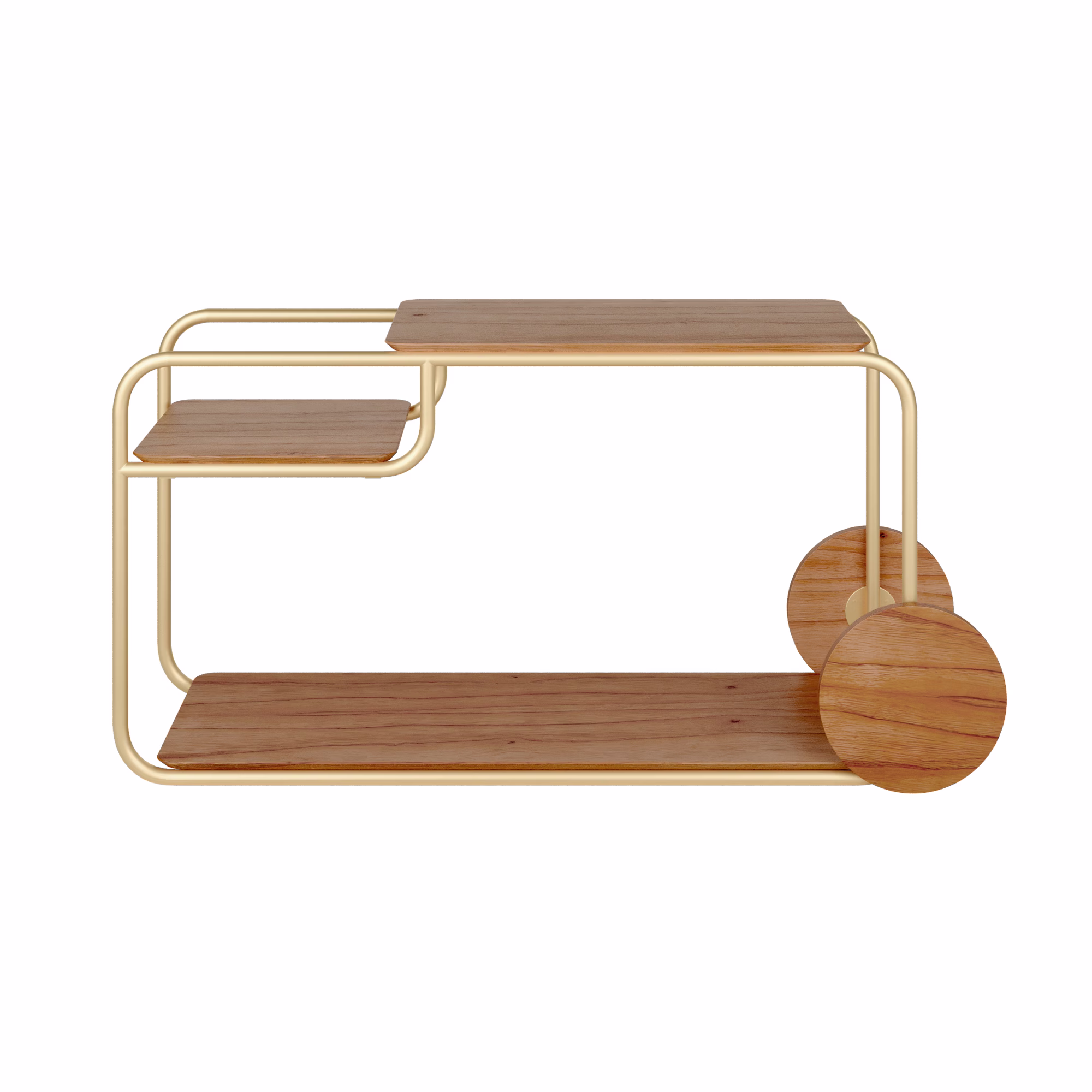 Carrinho Bar Flow - Lâmina de Madeira