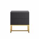 Mesa de Cabeceira Friso - Base Metálica - Várias Cores