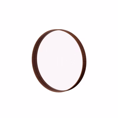 Espelho Redondo 45 cm - Moldura de Madeira