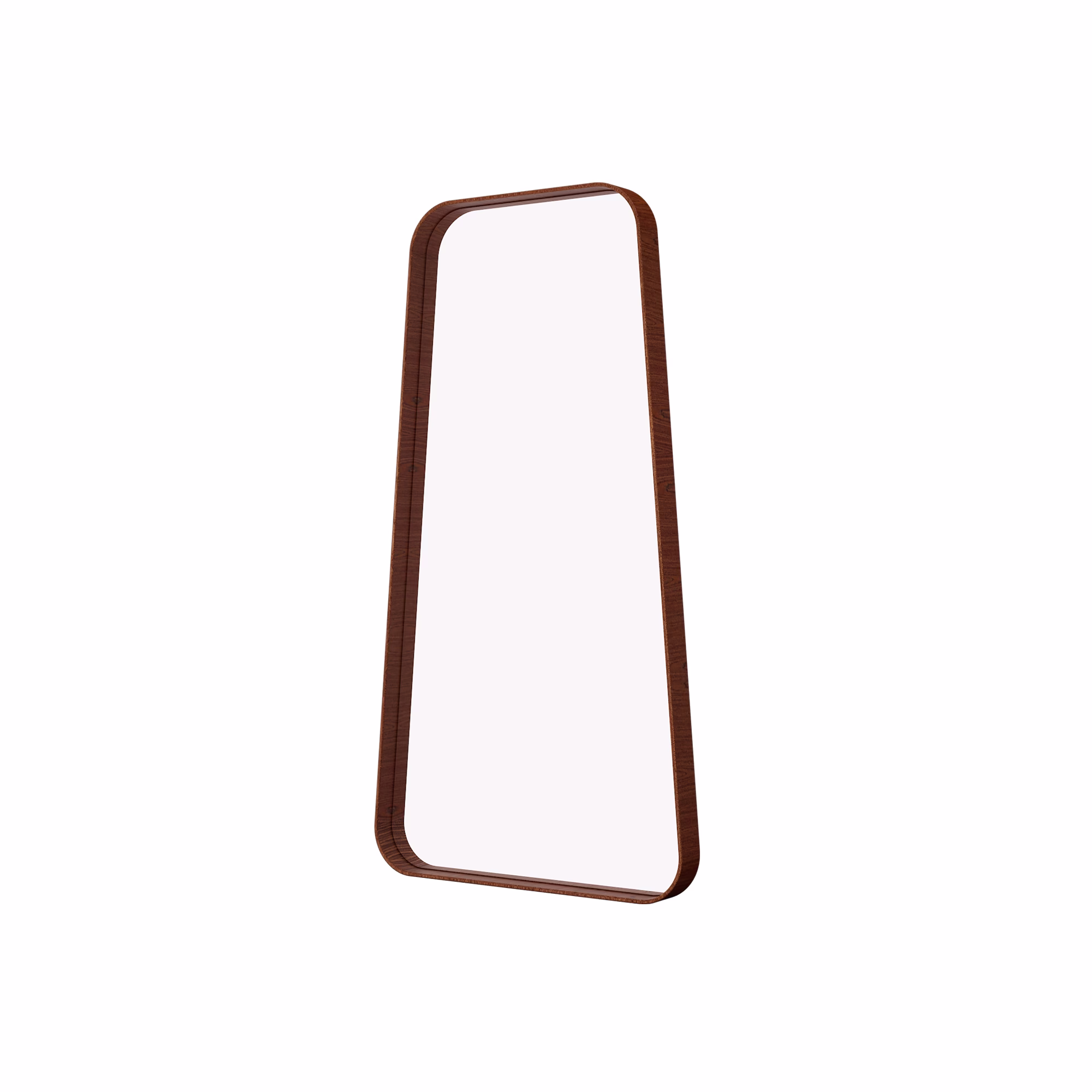 Espelho Trapézio 90 cm - Moldura de Madeira