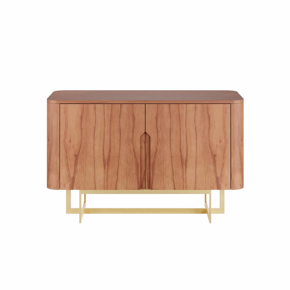 Buffet Flow 120 x 45 x 75cm - Lâmina de Madeira Carvalho Natural