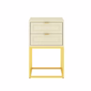 Mesa de Cabeceira Nina 40 cm Frapê - Várias Cores - Puxador Reto