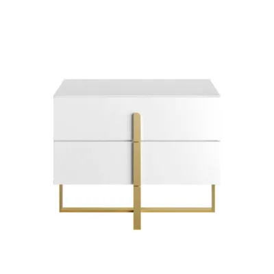 Mesa de Cabeceira Aurora 2 gavetas - Laqueada