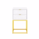 Mesa de Cabeceira Nina 40 cm Branco - Várias Cores - Puxador Reto