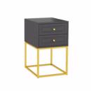 Mesa de Cabeceira Nina 40 cm Grafite - Várias Cores