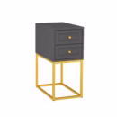 Mesa de Cabeceira Nina 30 cm Grafite - Várias Cores