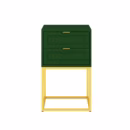 Mesa de Cabeceira Nina 40 cm Verde Motor - Várias Cores - Puxador Reto