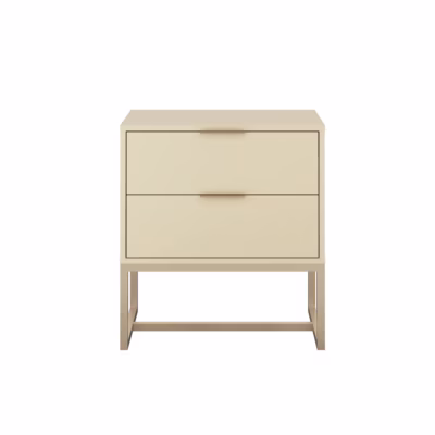 Mesa de Cabeceira Iron 2 Gavetas - Várias Cores