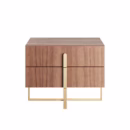 Mesa de Cabeceira Aurora Lâmina de Madeira