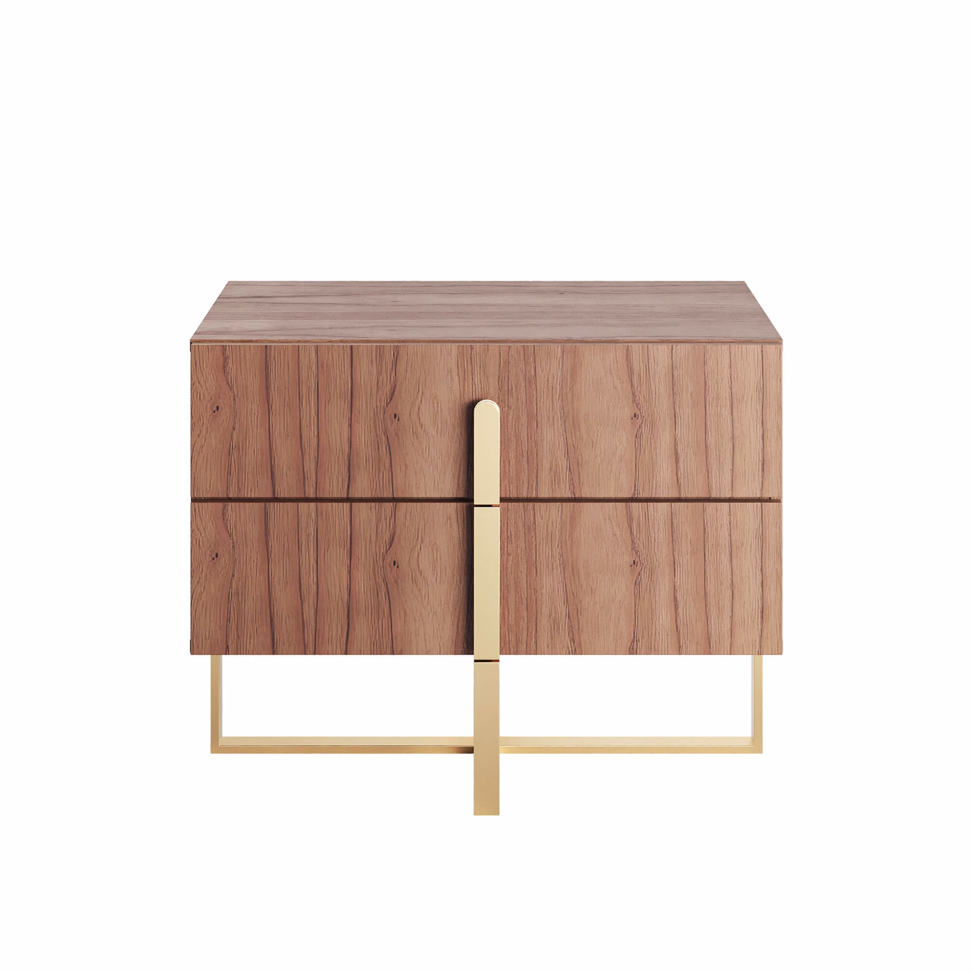 Mesa de Cabeceira Aurora Lâmina de Madeira