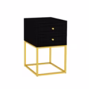 Mesa de Cabeceira Nina 40 cm Preto - Várias Cores