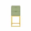 Mesa de Cabeceira Nina 30 cm Verde Caruá - Várias Cores - Puxador Reto