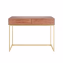 Escrivaninha Iron 2 Gavetas - Lâmina de Madeira