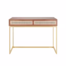 Escrivaninha Sevilha c/ Palha Indiana - Lâmina de Madeira