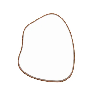 Espelho Orgânico - Moldura de Madeira