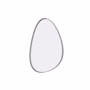 Espelho Orgânico Egg 60 cm - Moldura de Madeira