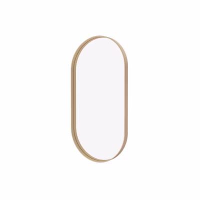 Espelho Oval 90 cm - Moldura de Madeira