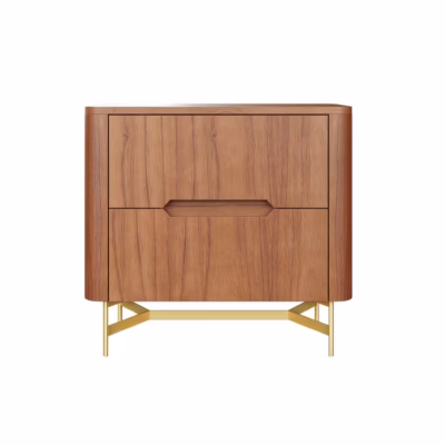 Mesa de Cabeceira Flow - Lâmina de madeira