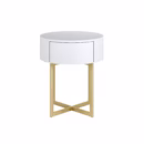 Mesa de Cabeceira Luna Redonda Laqueada