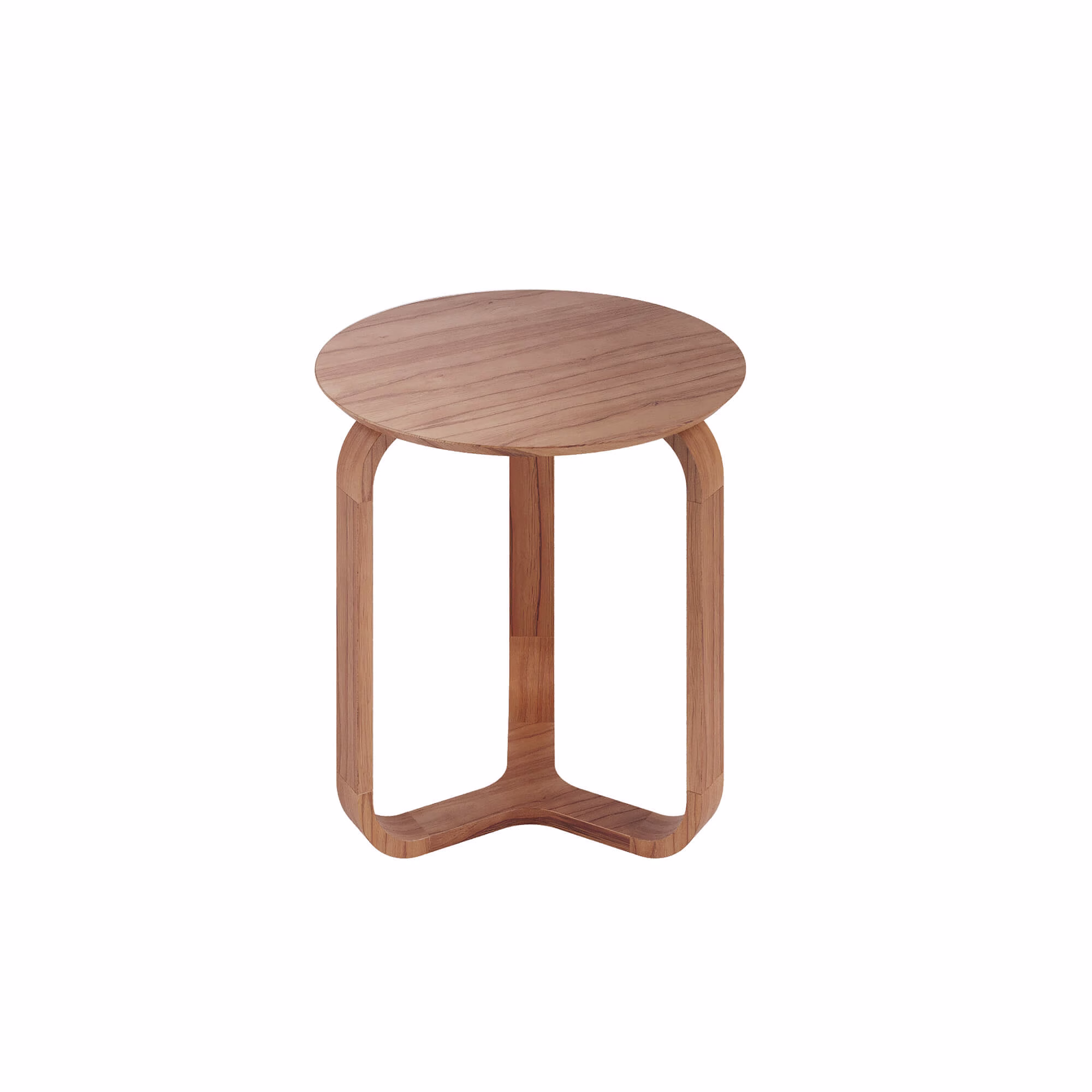 Mesa Lateral Elipse - Lâmina de Madeira