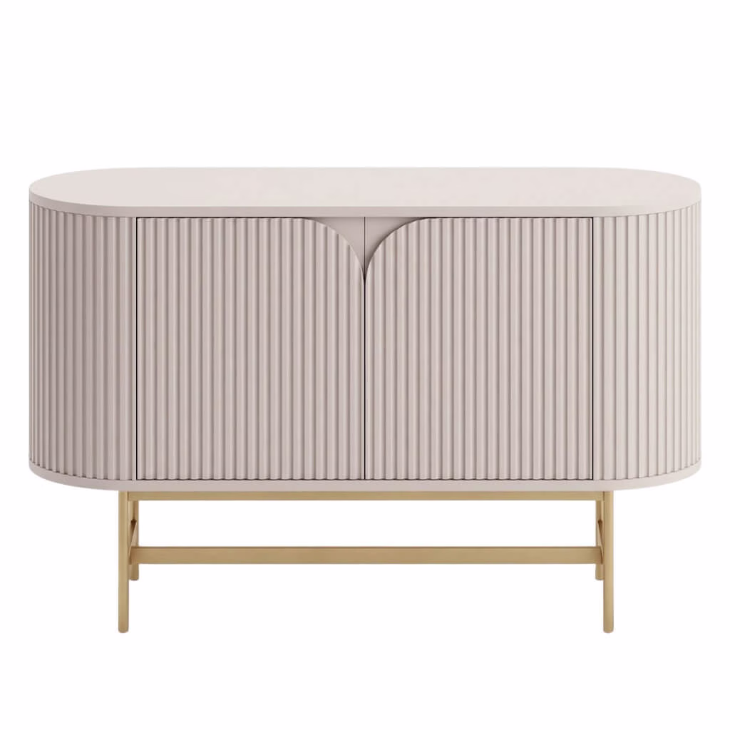 Buffet Elipse Ripado - Laqueado