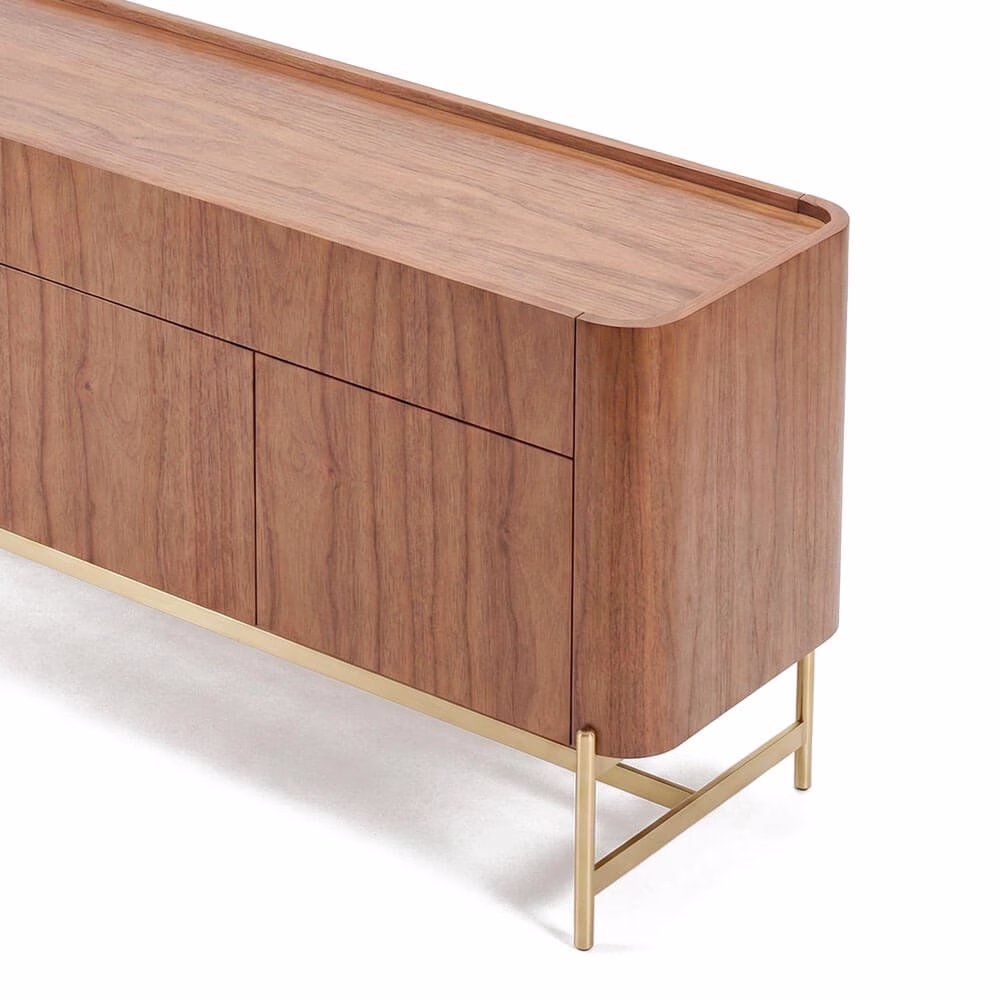 Buffet Bold 136 x 45 x 75cm - Lâmina de Madeira Carvalho Natural - Imagem 3