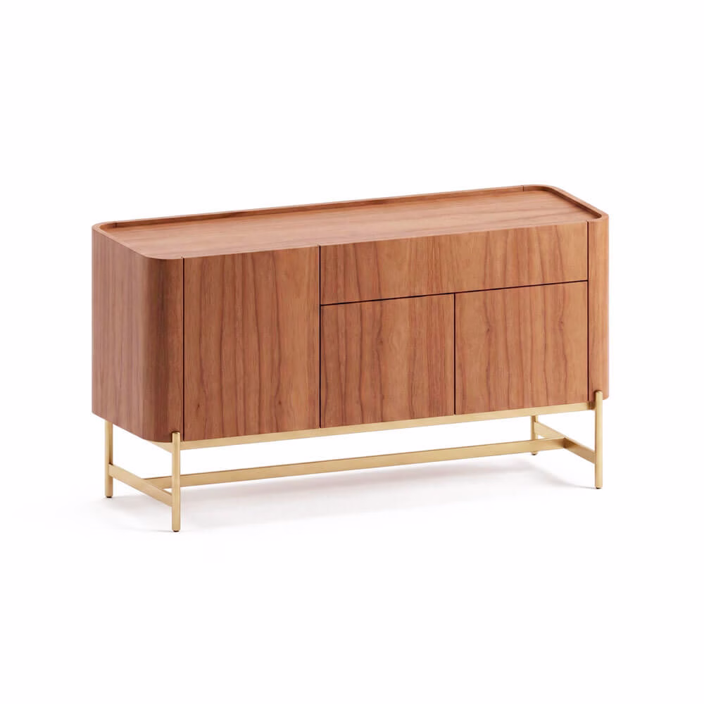 Buffet Bold 136 x 45 x 75cm - Lâmina de Madeira Carvalho Natural - Imagem 2
