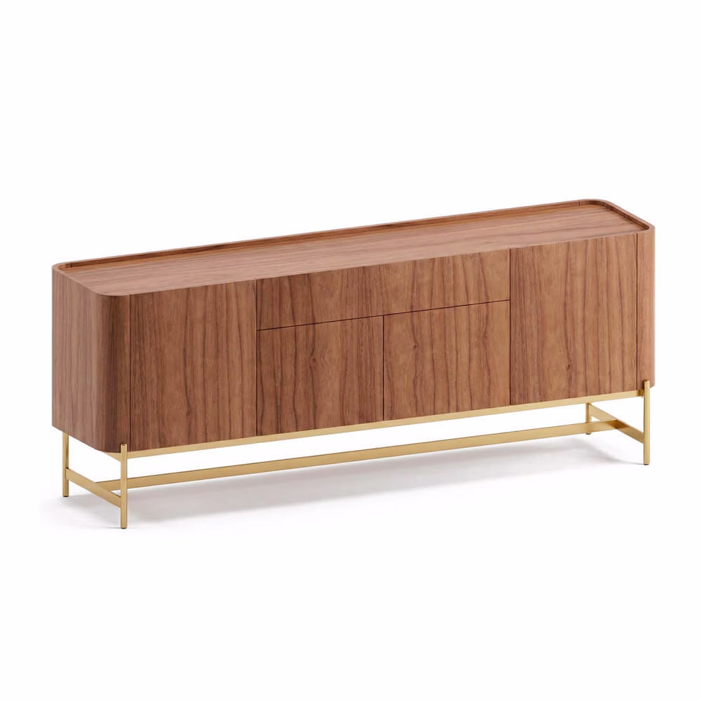Buffet Bold 196 x 45 x 75cm - Lâmina de Madeira Carvalho Natural - Imagem 2