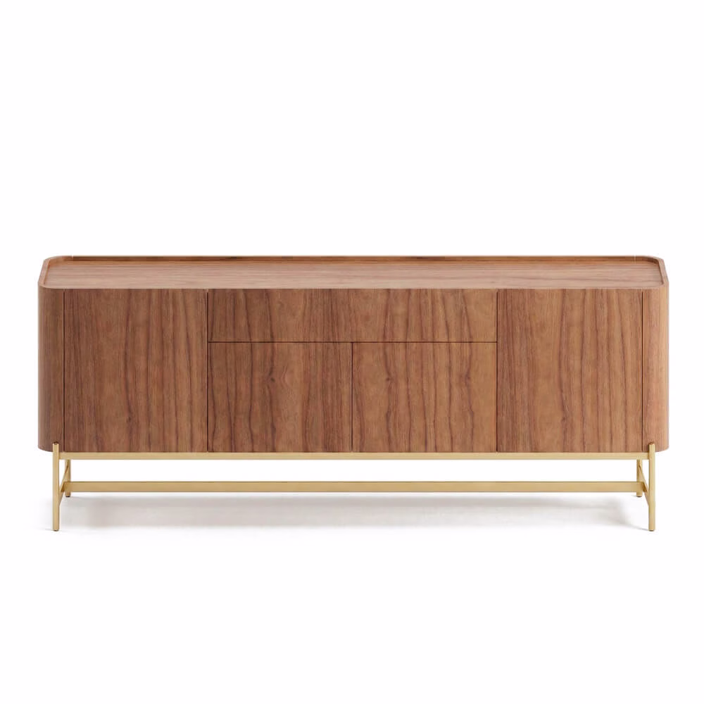 Buffet Bold 196 x 45 x 75cm - Lâmina de Madeira Carvalho Natural