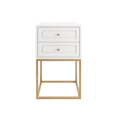 Mesa de Cabeceira Nina 2 gavetas - Laqueado