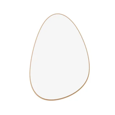 Espelho Orgânico Egg - Moldura de Madeira