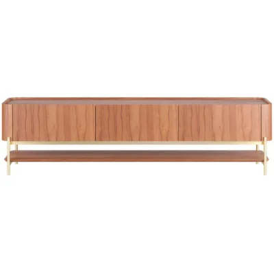 Rack Bold 3 gavetas - Lâmina de Madeira Carvalho Natural